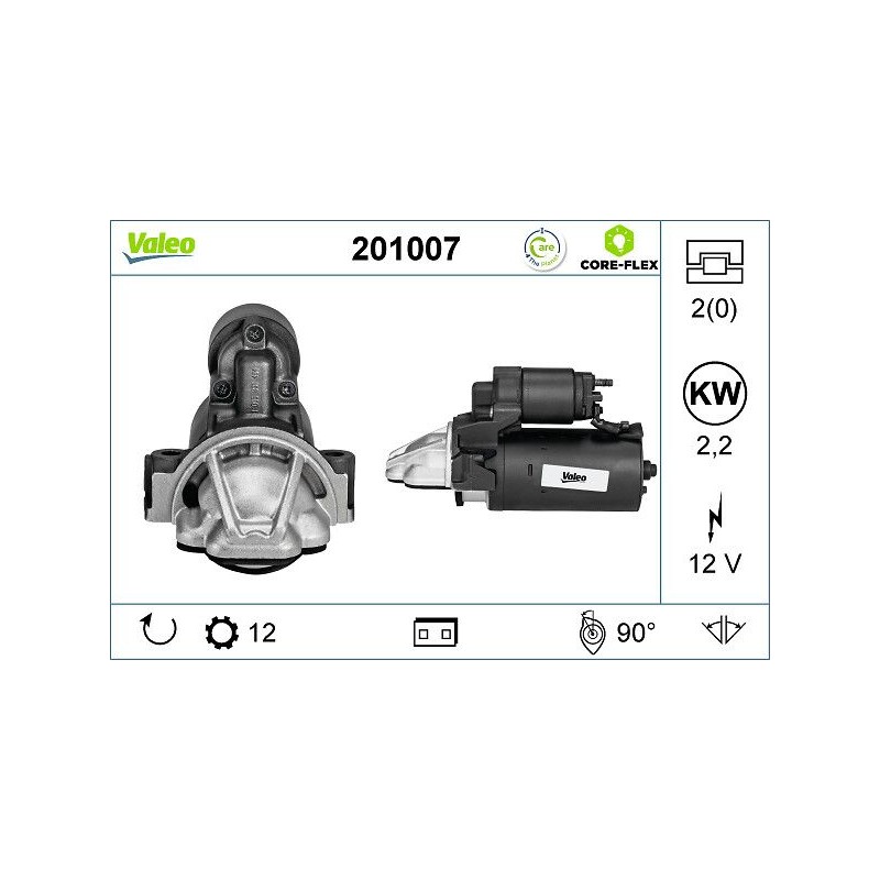 VALEO 201007 Motor de arranque