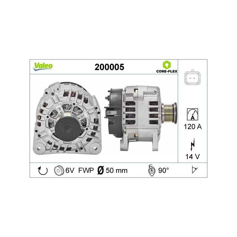 VALEO 200005 Alternador