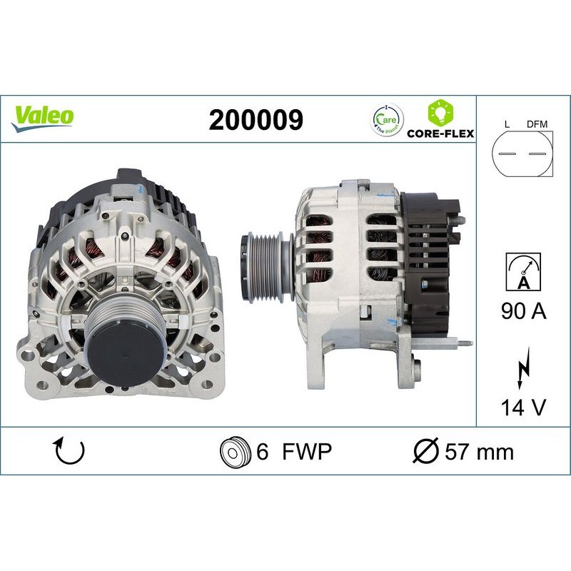 VALEO 200009 Alternador