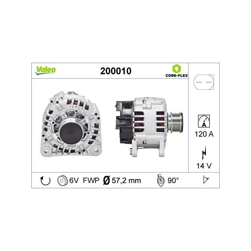 VALEO 200010 Alternador