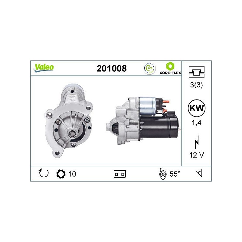 VALEO 201008 Motor de arranque