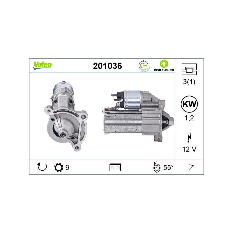 VALEO 201036 Motor de arranque