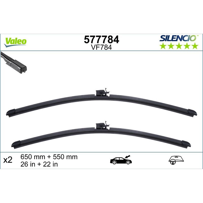 VALEO 577784 Limpiaparabrisas delante