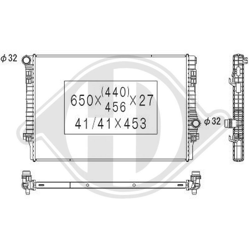 DIEDERICHS DCM3471 Radiador, refrigeración del motor - 1