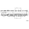 CAUTEX 480022 Cable de accionamiento, freno de estacionamiento