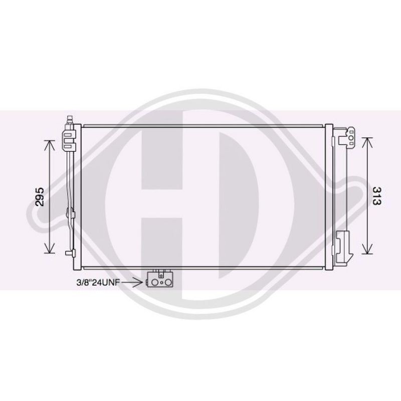 DIEDERICHS DCC2005 Condensador, aire acondicionado - 1