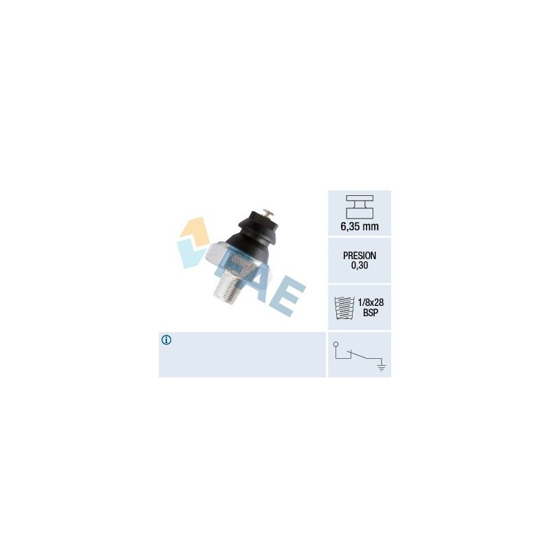 FAE 12240 Interruptor de control de la presión de aceite