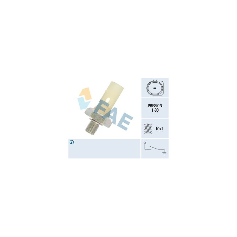 FAE 12883 Interruptor de control de la presión de aceite