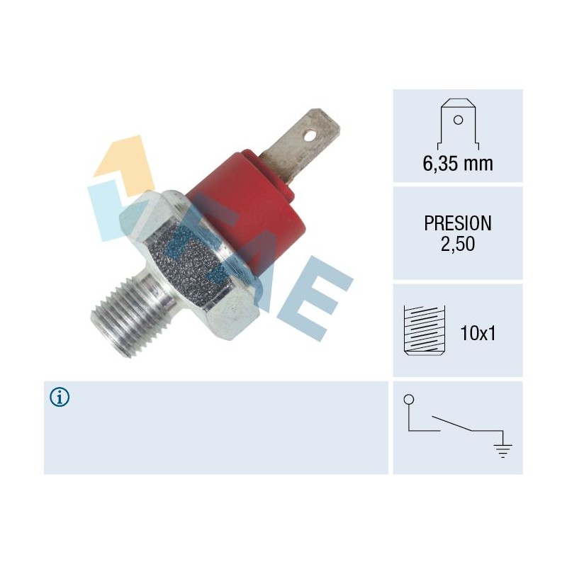 FAE 12950 Interruptor de control de la presión de aceite