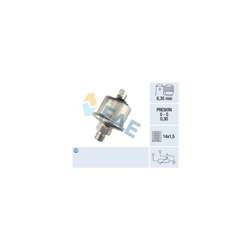 FAE 14560 Sensor, presión de aceite