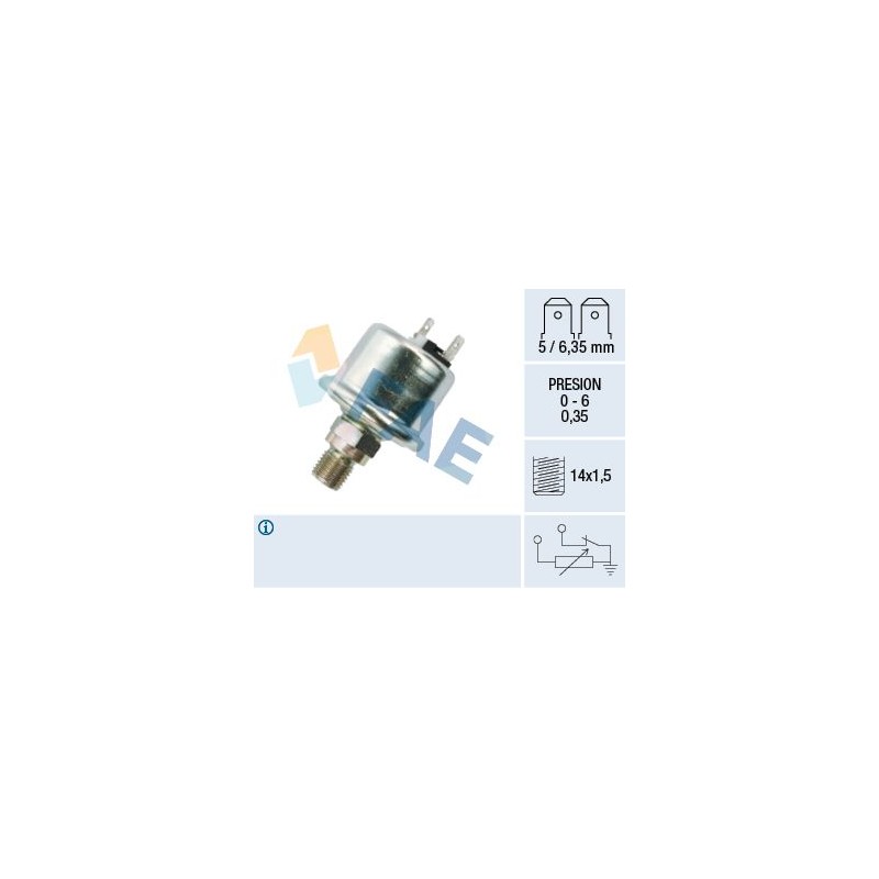 FAE 14670 Sensor, presión de aceite