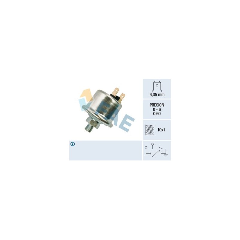 FAE 14930 Sensor, presión de aceite