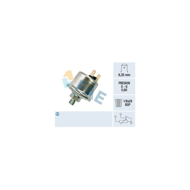 FAE 14940 Sensor, presión de aceite
