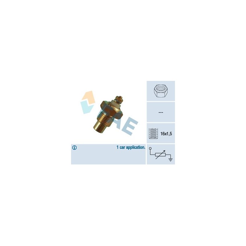 FAE 30280 Sensor, temperatura del refrigerante