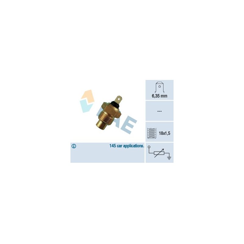 FAE 31020 Sensor, temperatura del refrigerante