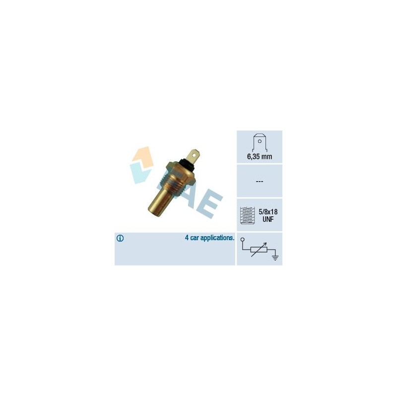 FAE 31210 Sensor, temperatura del refrigerante