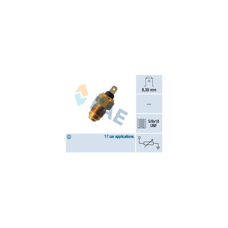 FAE 31240 Sensor, temperatura del refrigerante