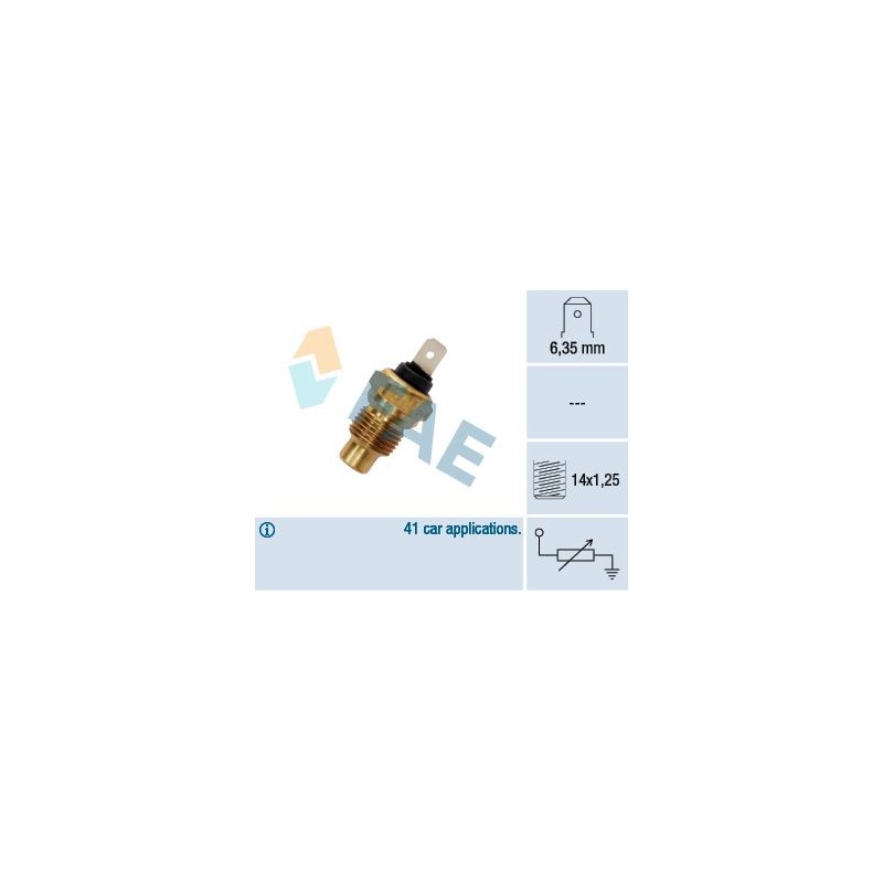 FAE 31280 Sensor, temperatura del refrigerante