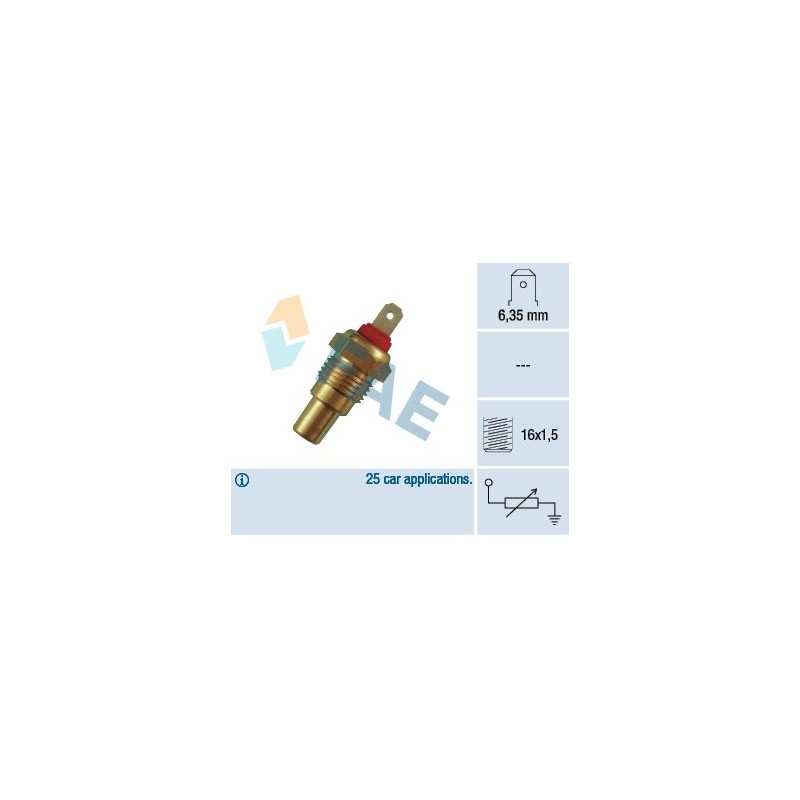 FAE 31330 Sensor, temperatura del refrigerante
