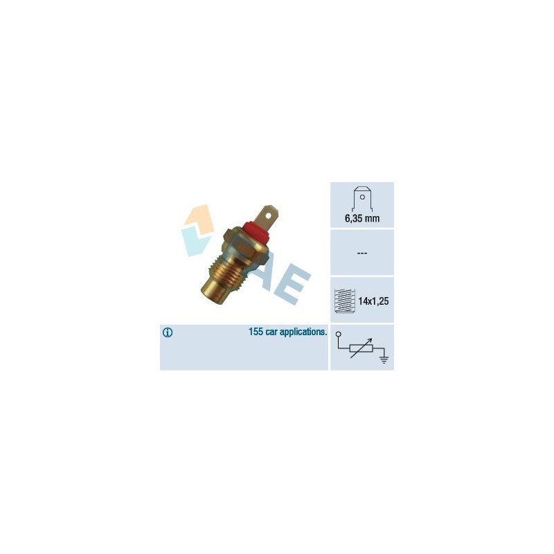 FAE 31370 Sensor, temperatura del refrigerante