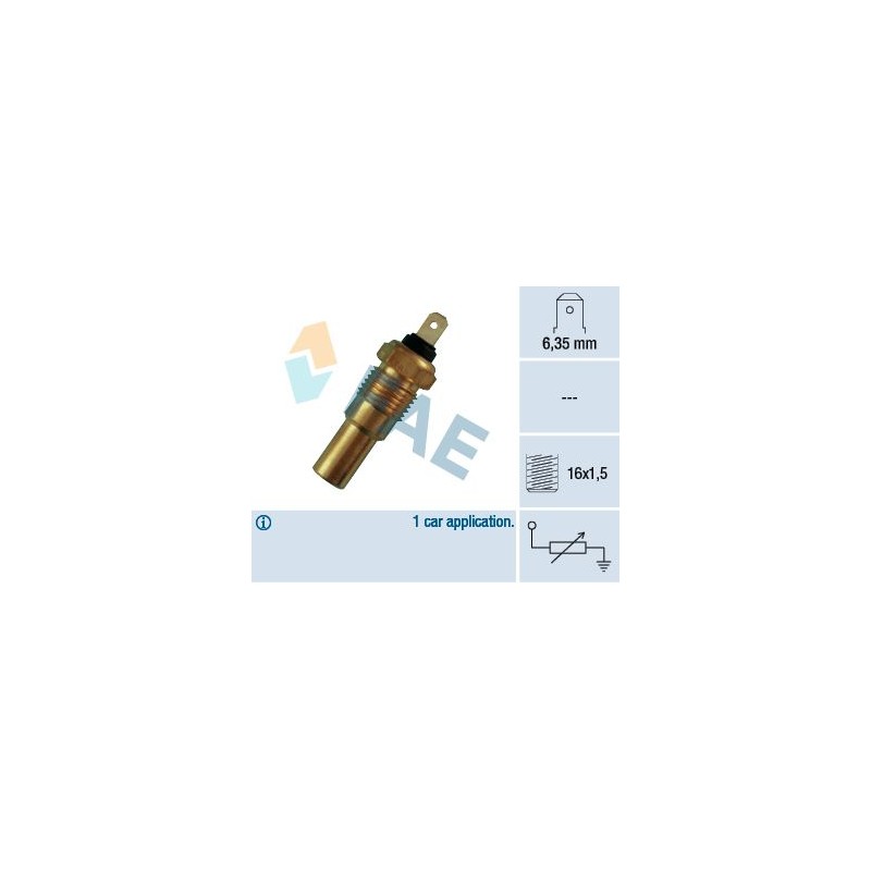 FAE 31380 Sensor, temperatura del refrigerante