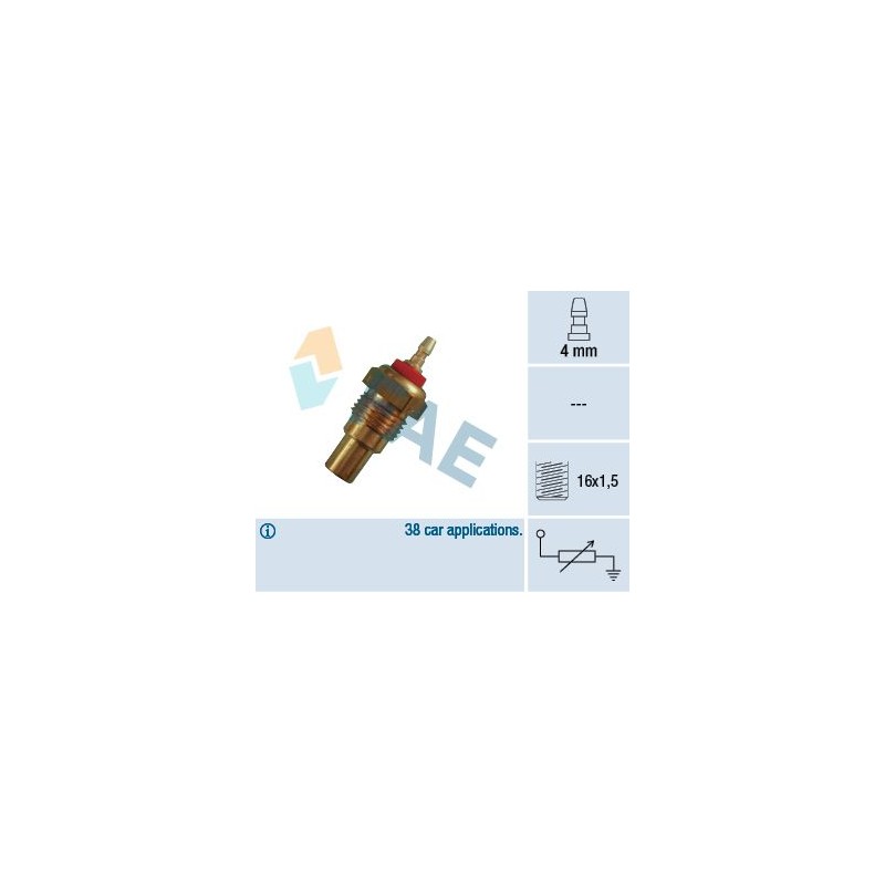 FAE 32160 Sensor, temperatura del refrigerante