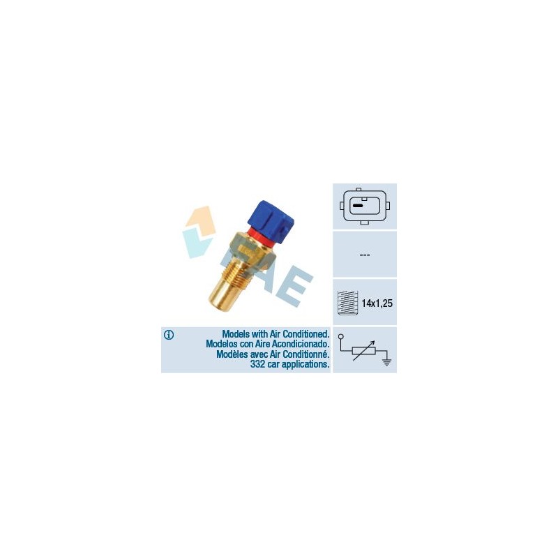 FAE 32290 Sensor, temperatura del refrigerante