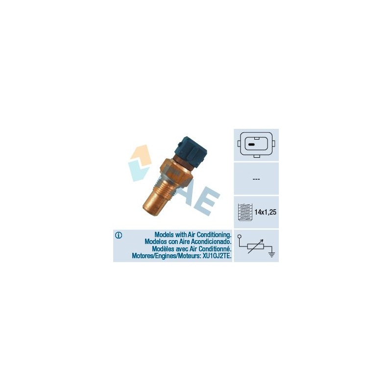 FAE 32380 Sensor, temperatura del refrigerante