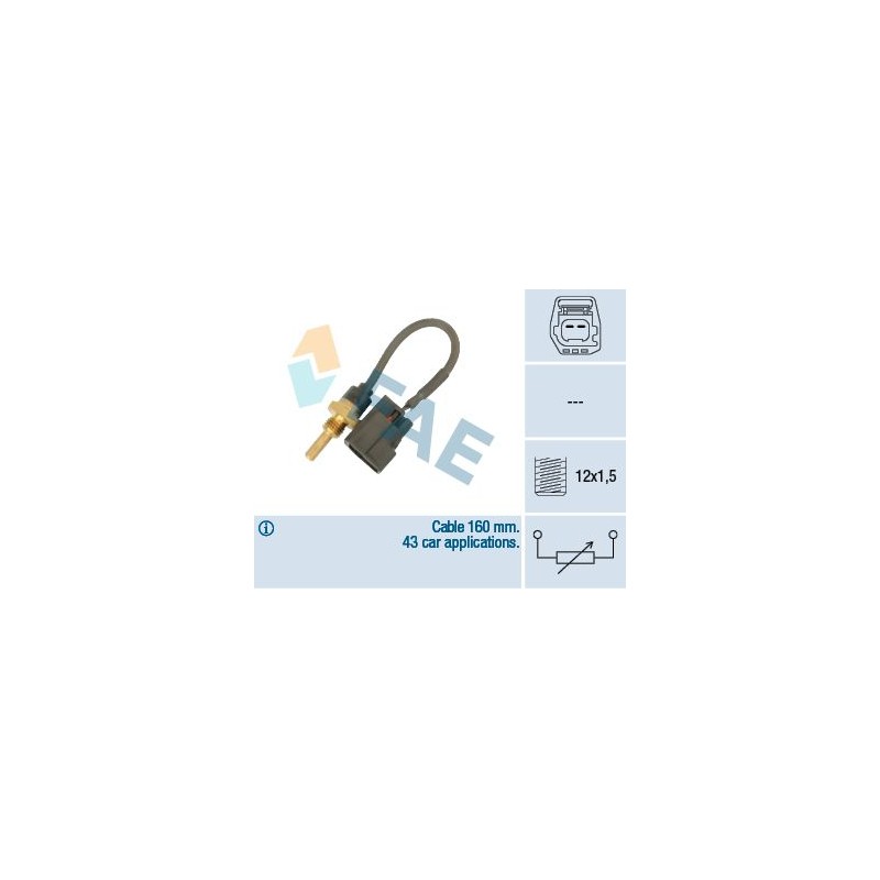 FAE 32425 Sensor, temperatura del refrigerante