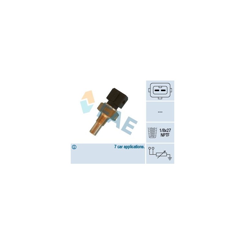 FAE 32570 Sensor, temperatura del refrigerante