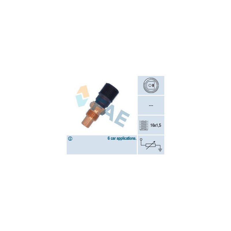 FAE 32625 Sensor, temperatura del refrigerante