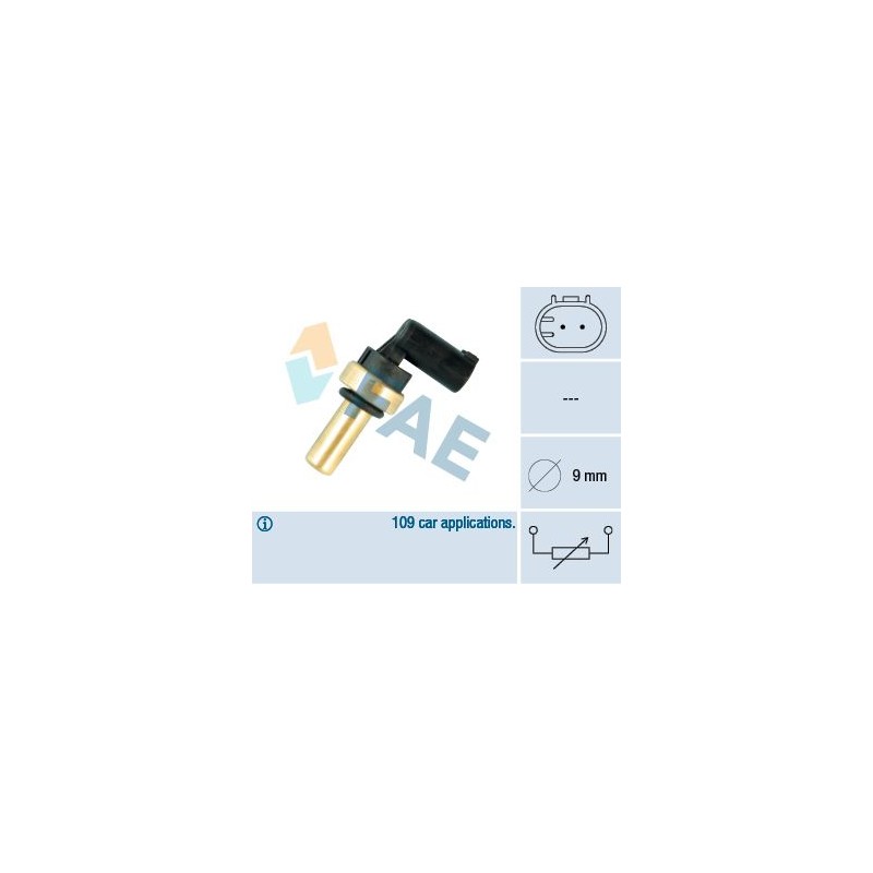 FAE 32705 Sensor, temperatura del refrigerante