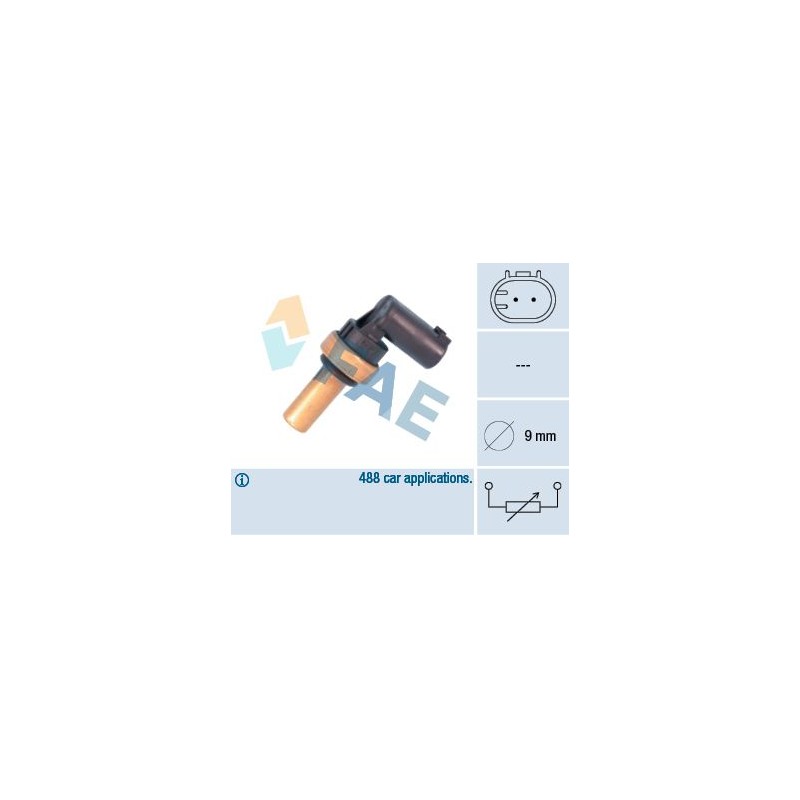 FAE 32710 Sensor, temperatura del refrigerante