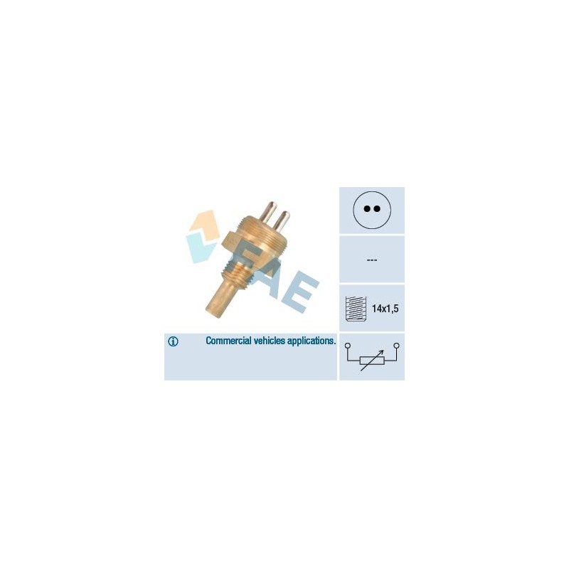 FAE 32720 Sensor, temperatura del refrigerante