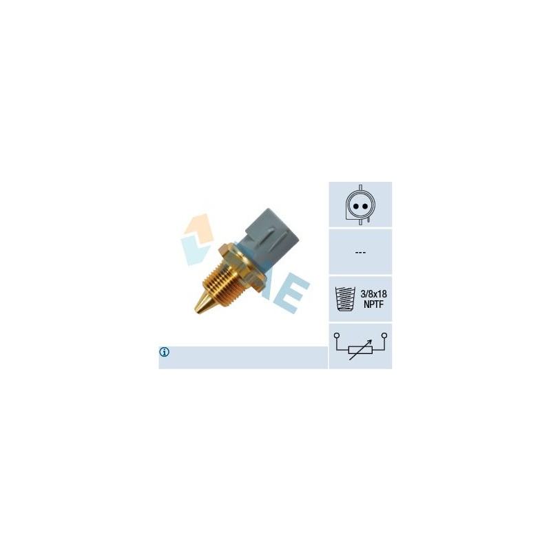 FAE 33430 Sensor, temperatura del refrigerante
