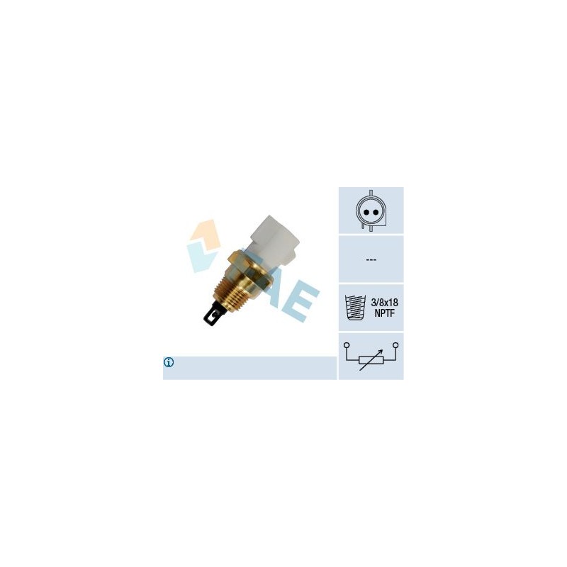 FAE 33440 Sensor, temperatura del aire de admisión