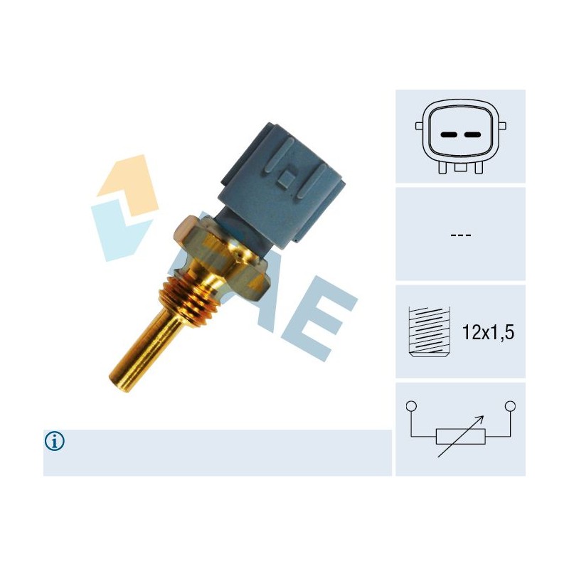 FAE 33460 Sensor, temperatura del refrigerante
