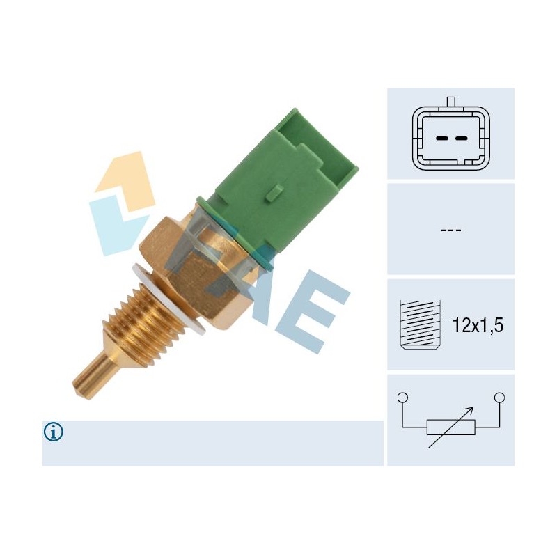 FAE 33705 Sensor, temperatura del compartimento del motor