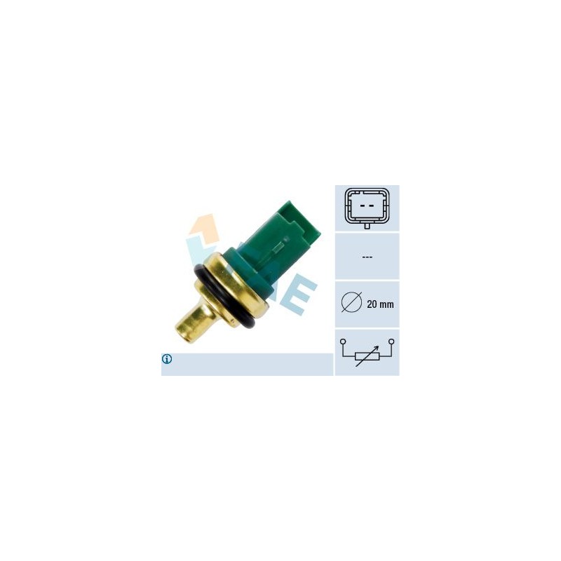 FAE 33706 Sensor, temperatura del refrigerante