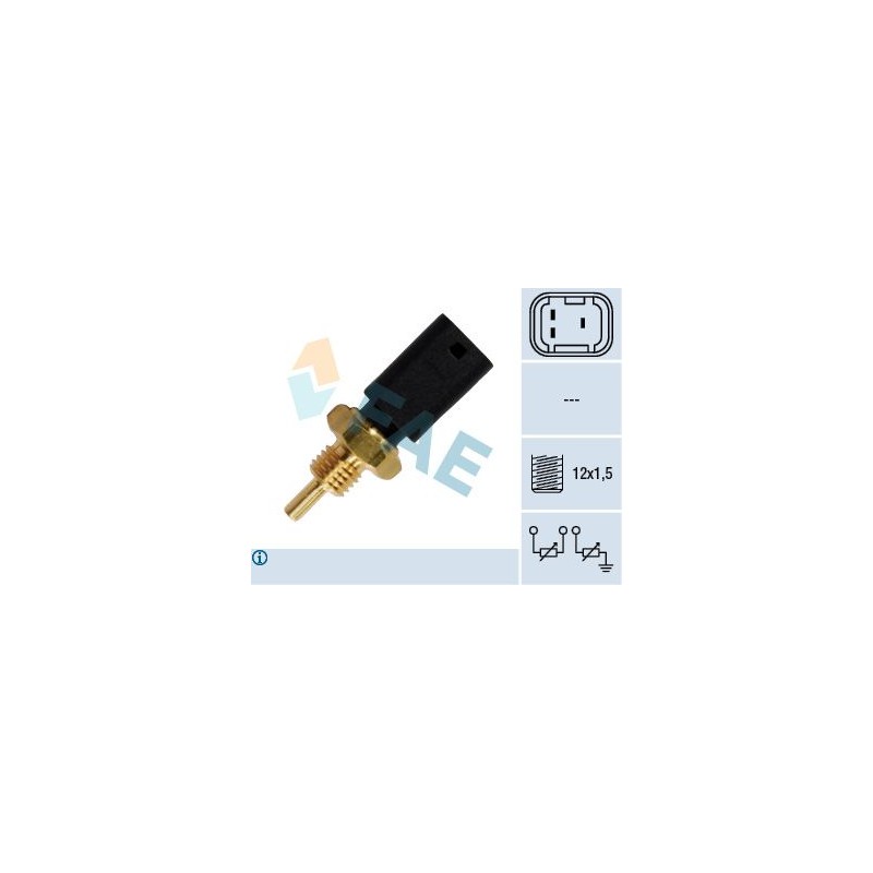 FAE 33721 Sensor, temperatura del refrigerante
