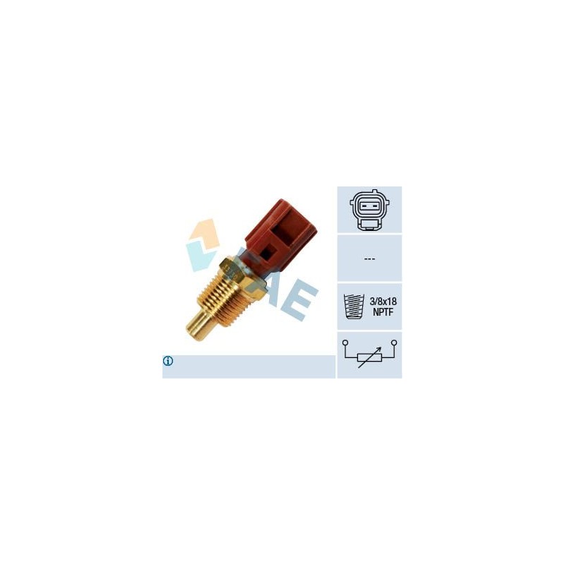 FAE 33730 Sensor, temperatura del refrigerante