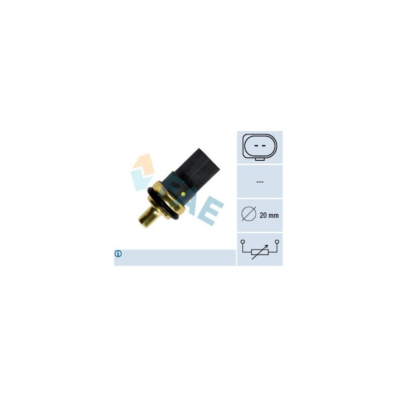 FAE 33784 Sensor, temperatura del refrigerante