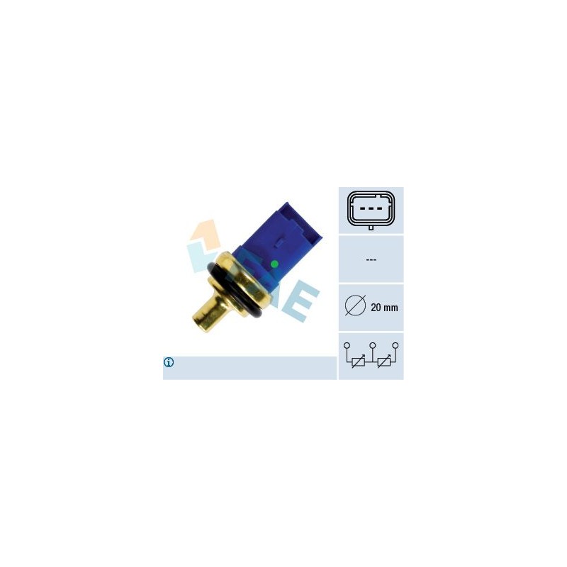FAE 33790 Sensor, temperatura del refrigerante