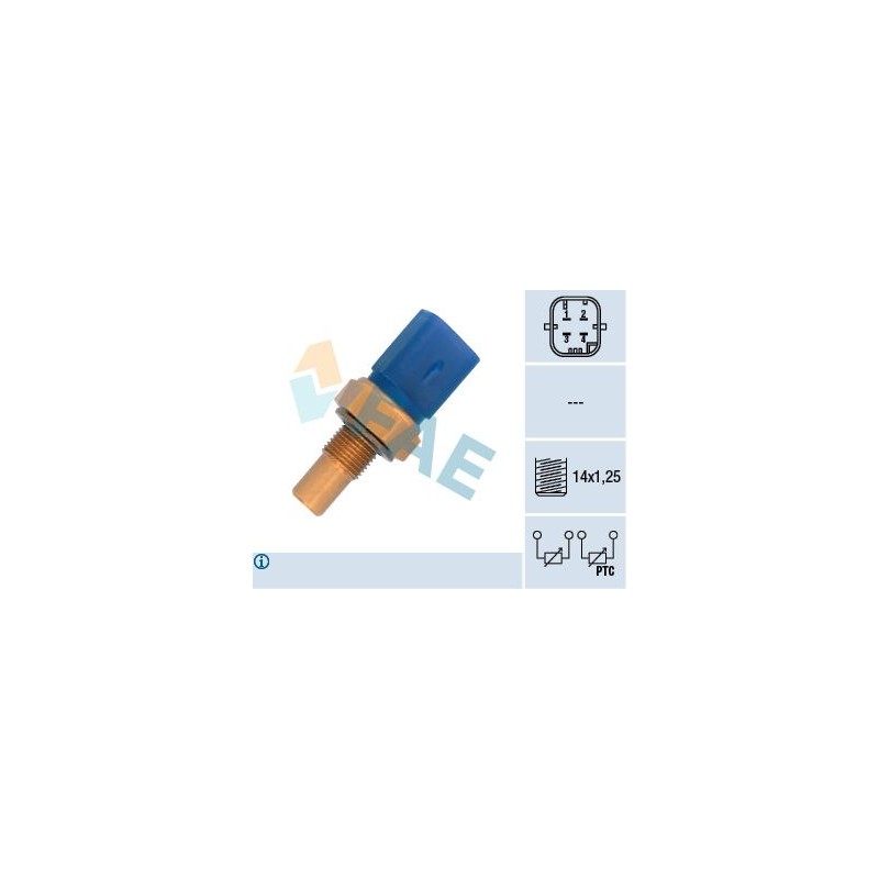 FAE 33791 Sensor, temperatura del refrigerante