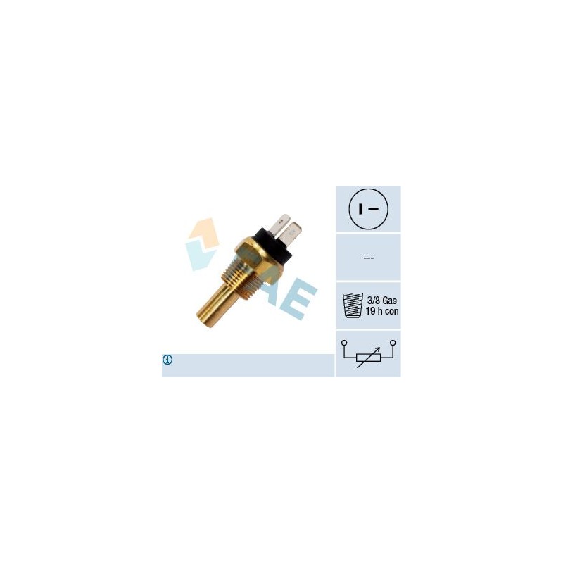 FAE 33800 Sensor, temperatura del refrigerante