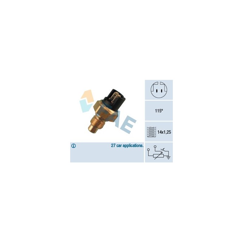 FAE 34010 Sensor, temperatura del refrigerante