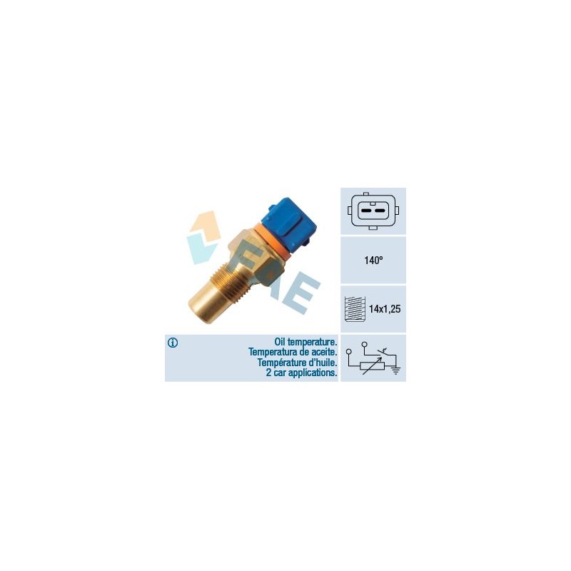 FAE 34120 Sensor, temperatura del refrigerante