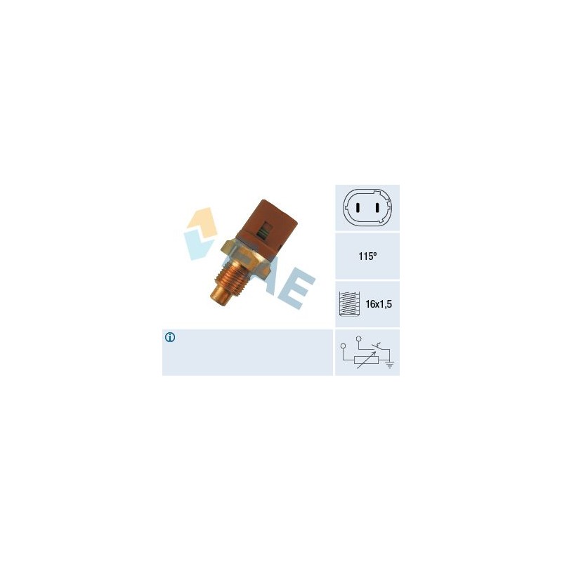 FAE 34290 Sensor, temperatura del refrigerante