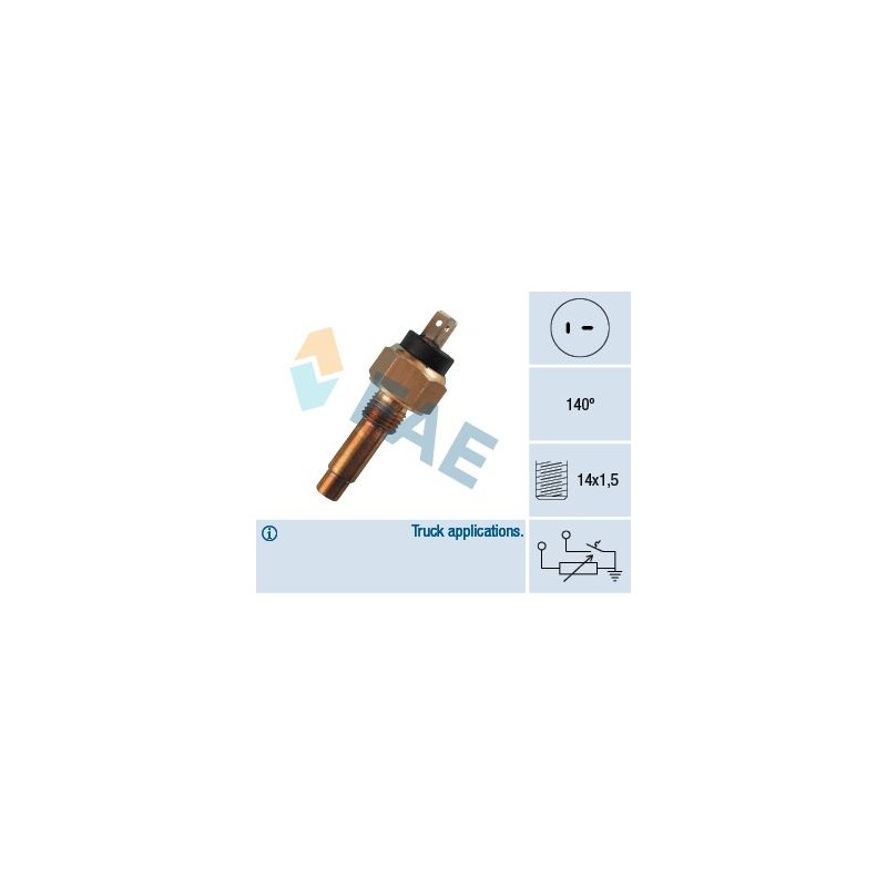 FAE 34340 Sensor, temperatura del refrigerante
