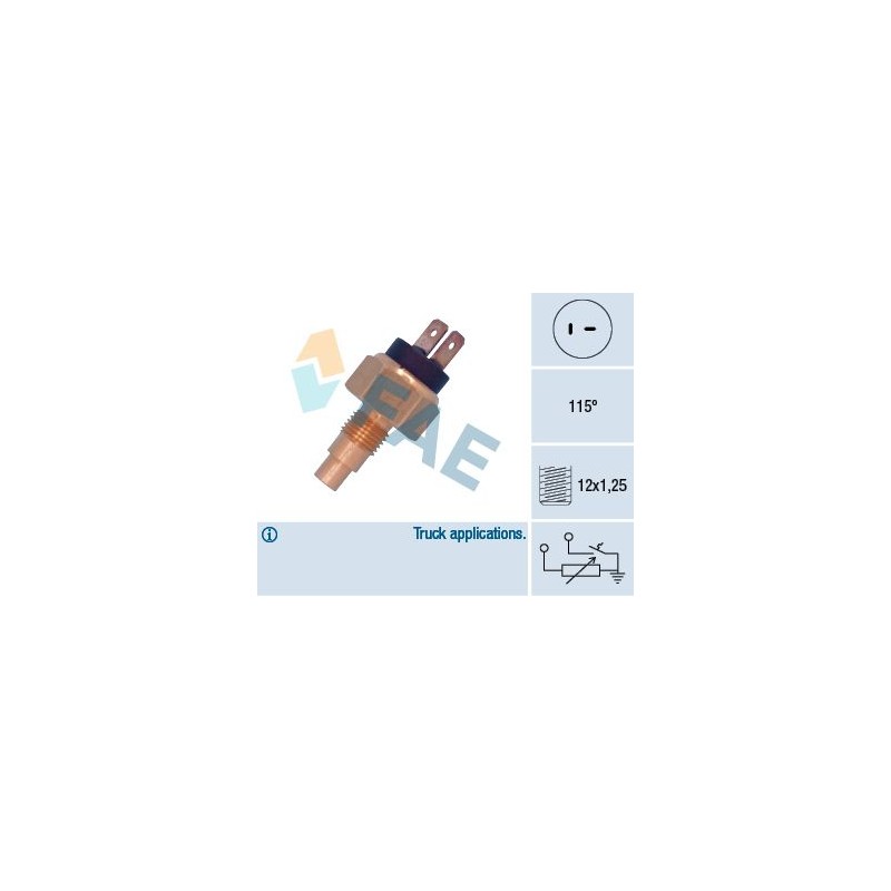 FAE 34470 Sensor, temperatura del refrigerante
